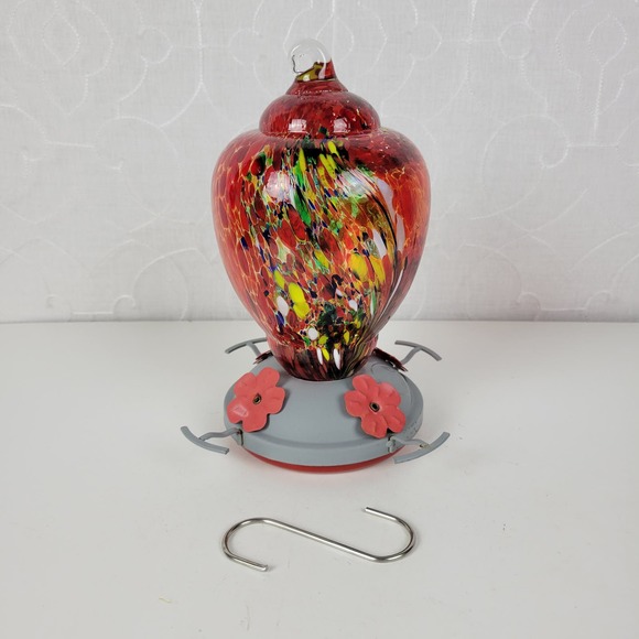 Wosibo Bird Wosibo Hummingbird Feeder Outdoor Colorful Hand Blown